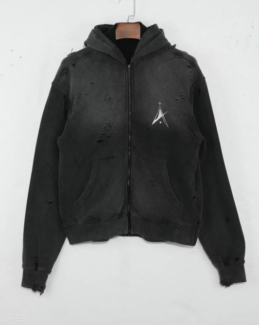 Triple Zipper Hoodie