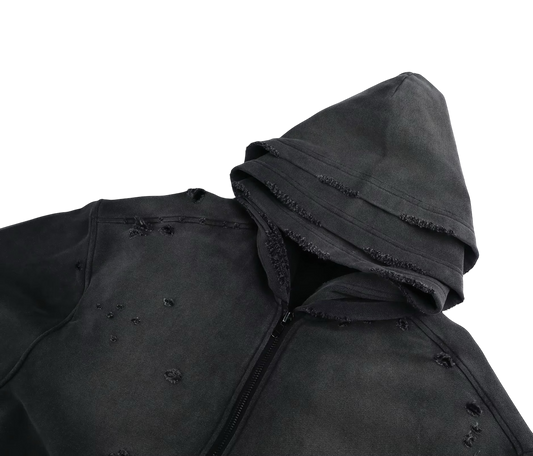 Triple Zipper Hoodie