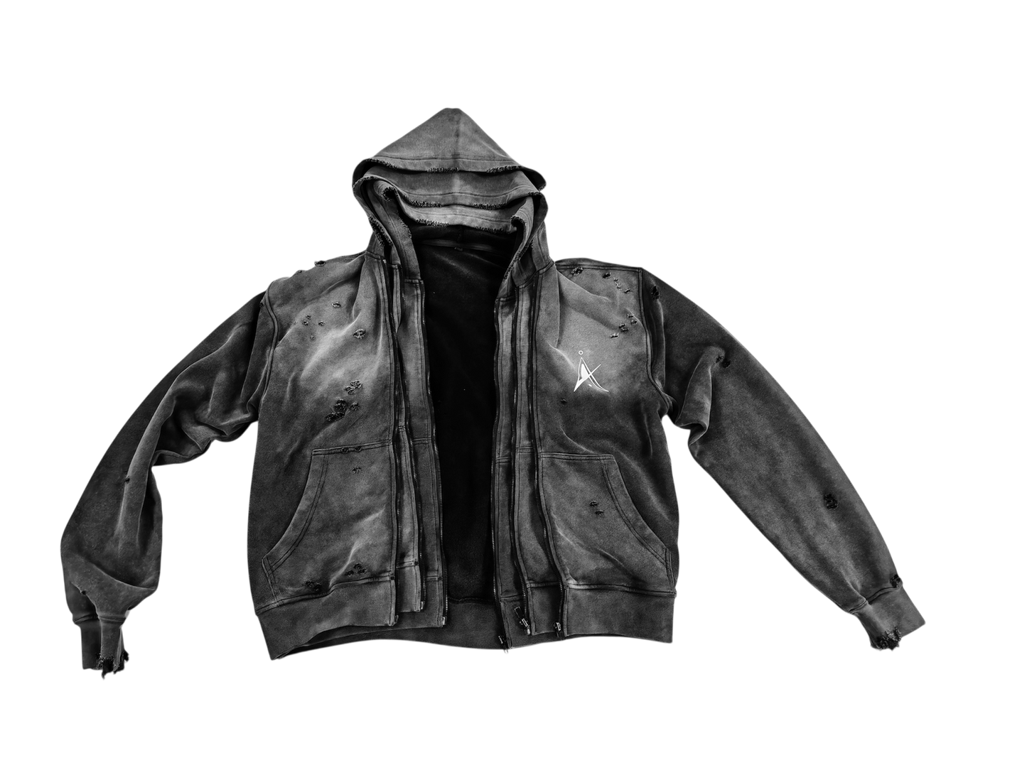 Triple Zipper Hoodie